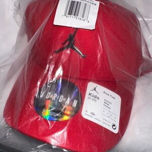 Jordan Jumpman Kids (8-20) Red Rise Cap Adjustable SnapBack Mesh New With Tags